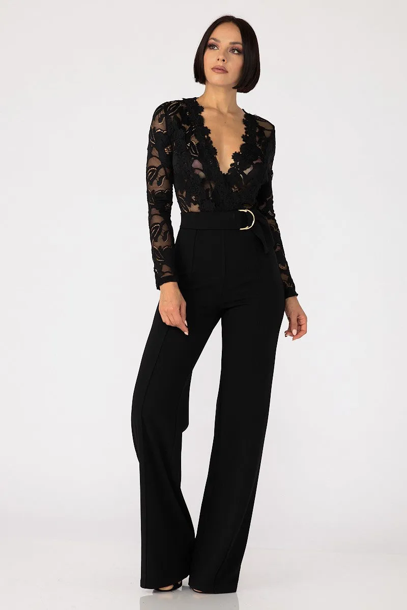 Lyla Lace Top Jumpsuit