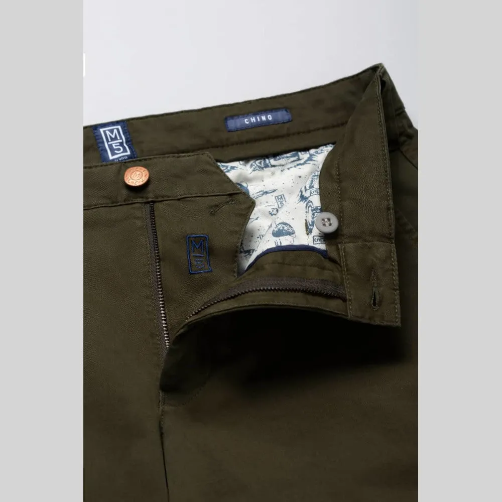 M5 By Meyer 6001 28 Green Casual Cotton Chinos