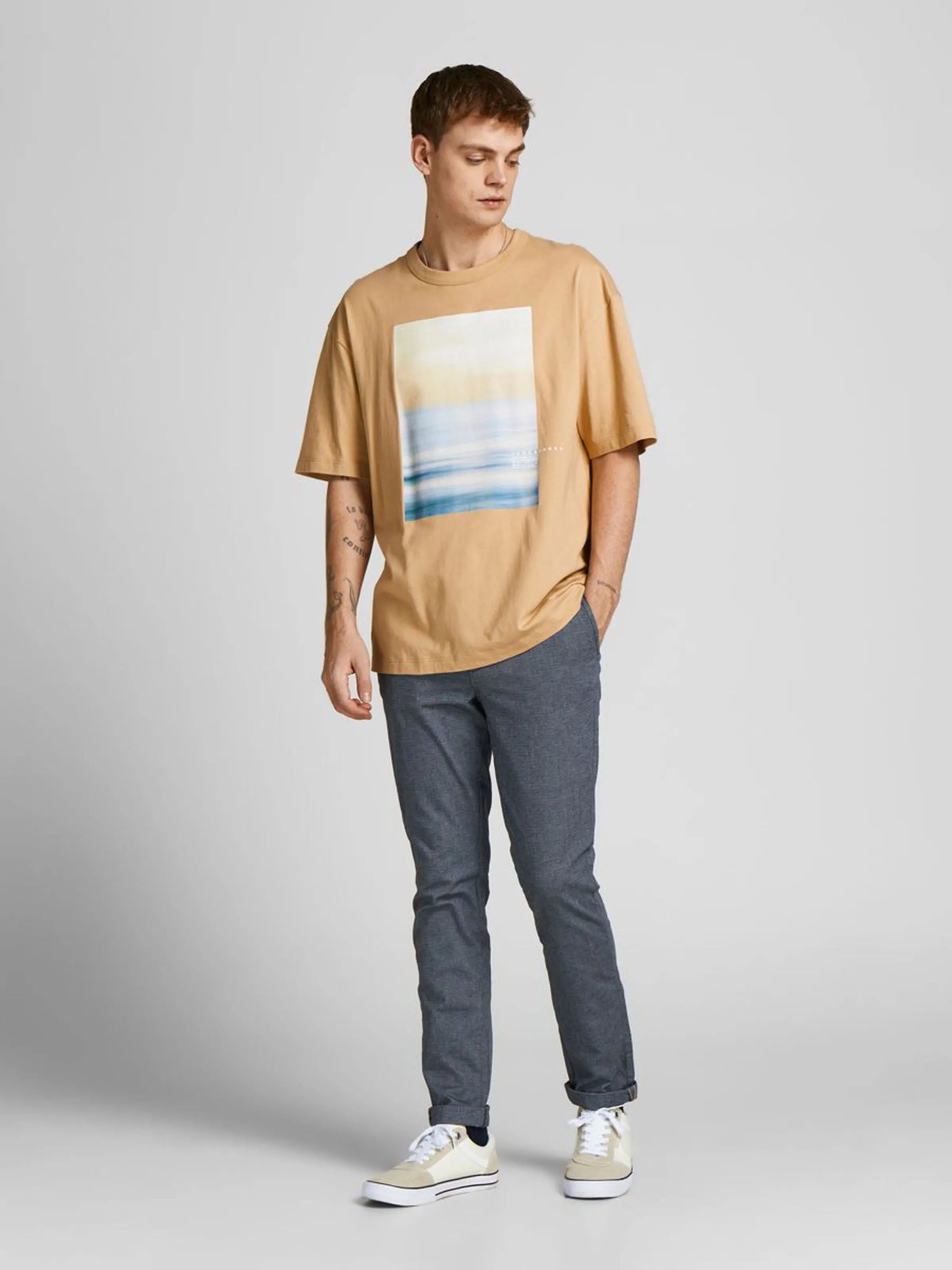 Marco Fury Faded Denim Chinos