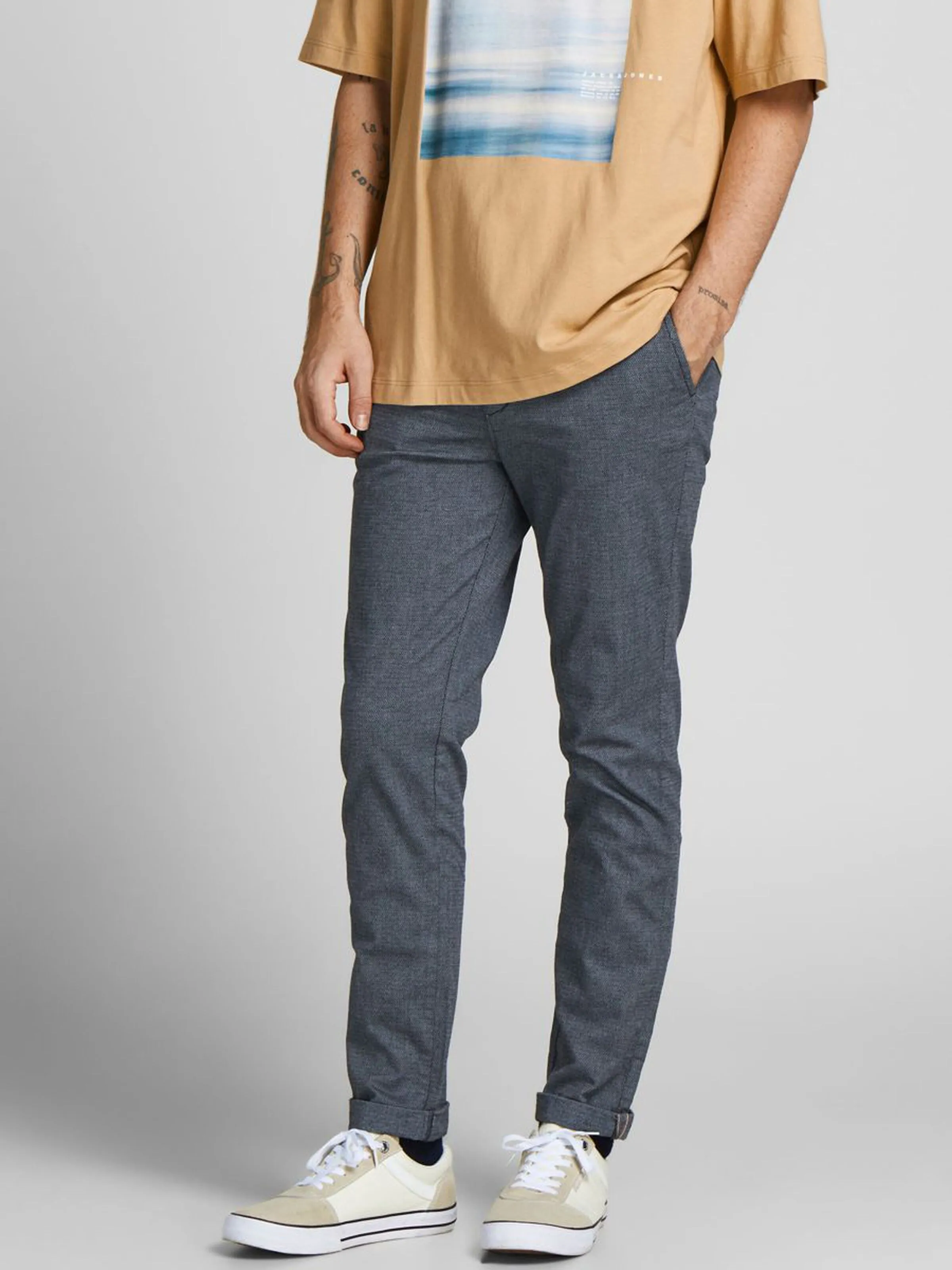 Marco Fury Faded Denim Chinos