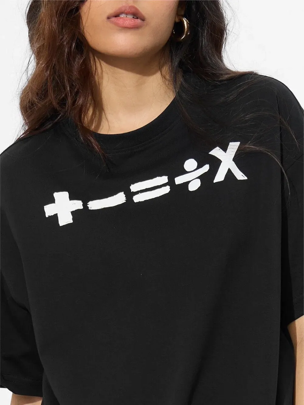 Mathematics Symbols Printed Premium Quality Womens Drop Shoulder T shirt Legacy Boutiques Dhaka