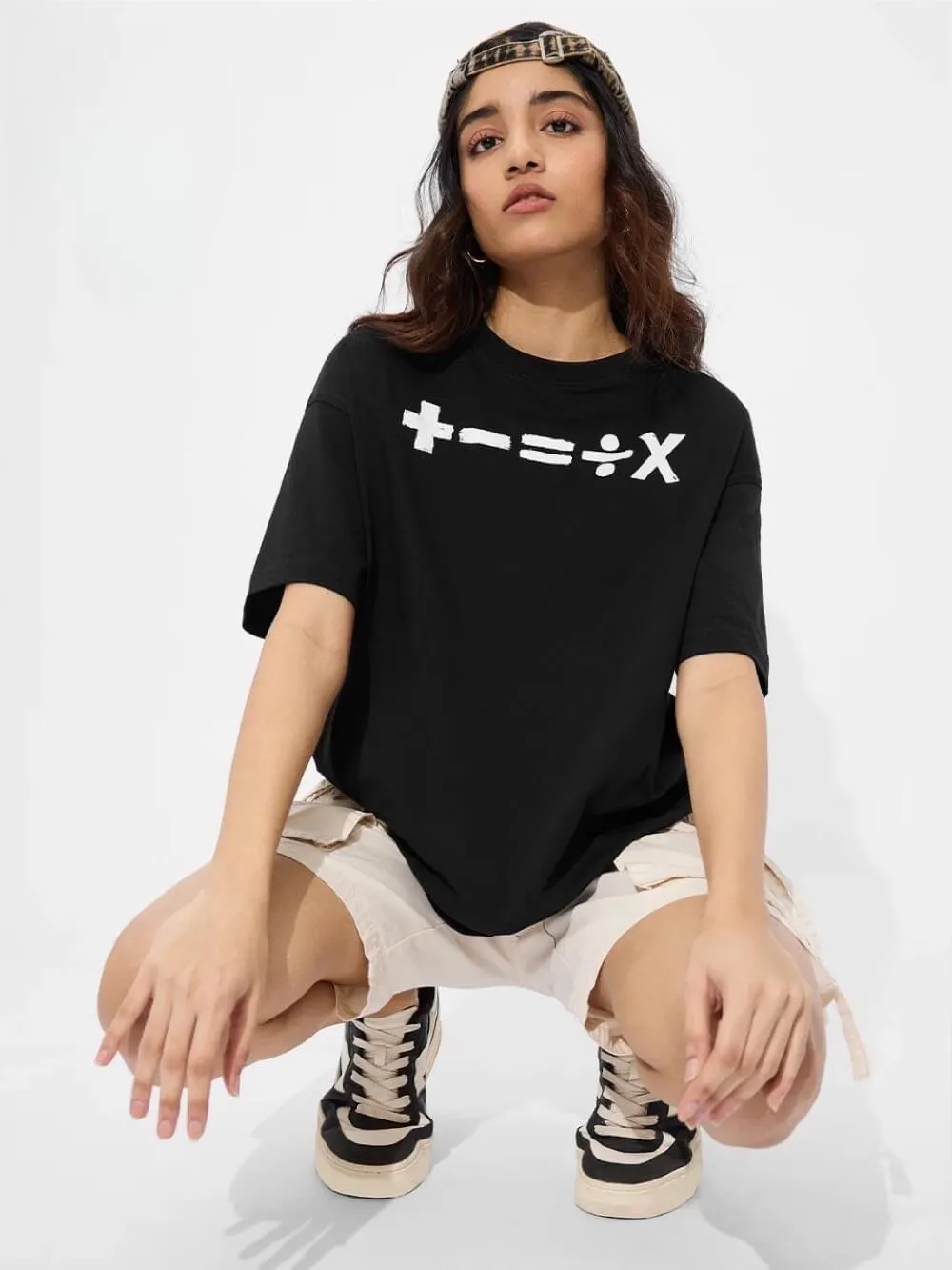 Mathematics Symbols Printed Premium Quality Womens Drop Shoulder T shirt Legacy Boutiques Dhaka