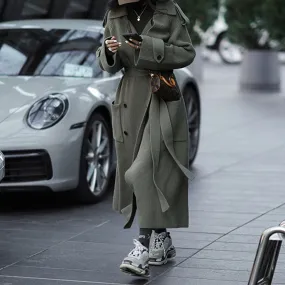 MB FASHION LONG SLEEVE KNIT SWEATER TRENCH COAT 2775LY