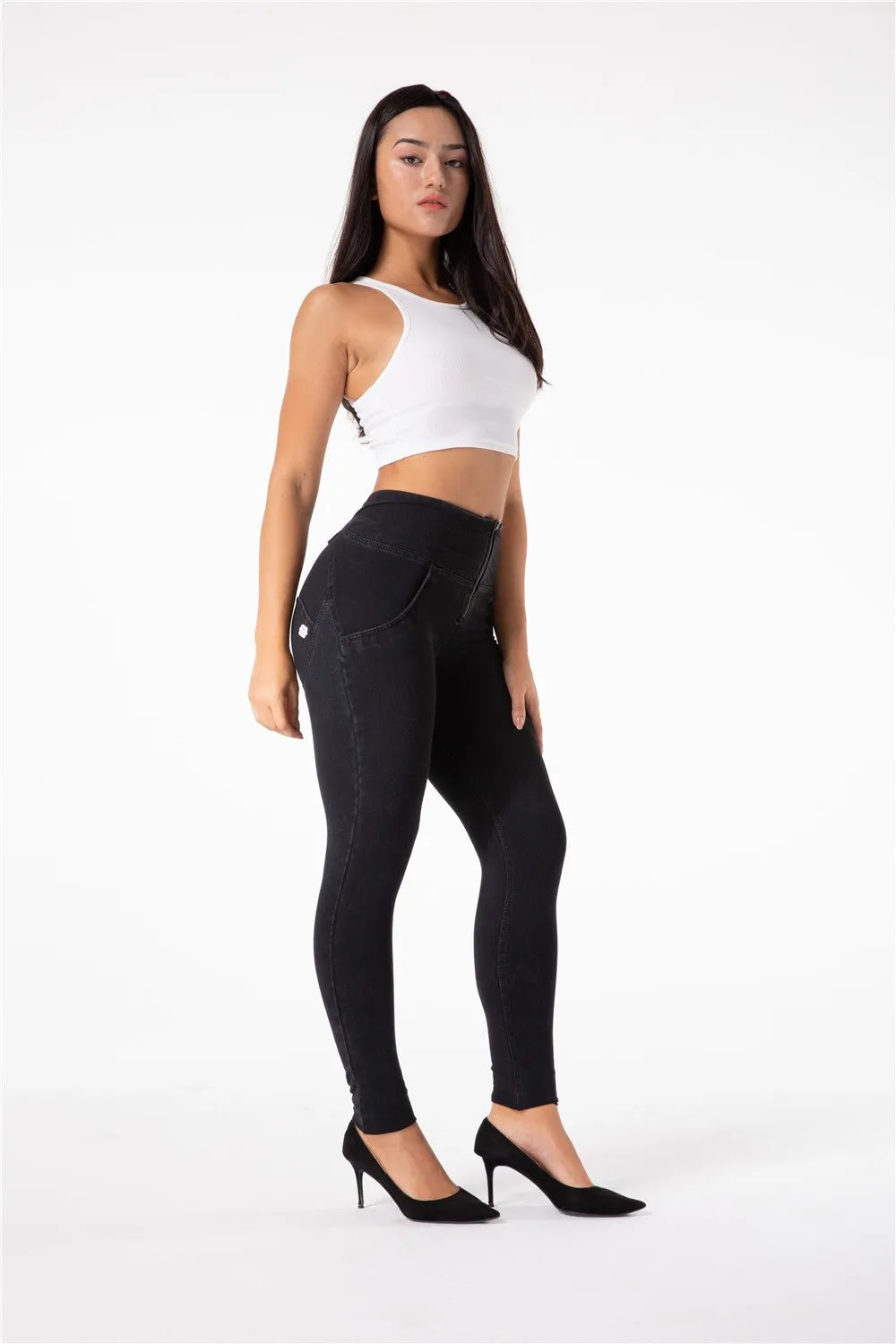 Melody Shaping Pants High Waist Black denim