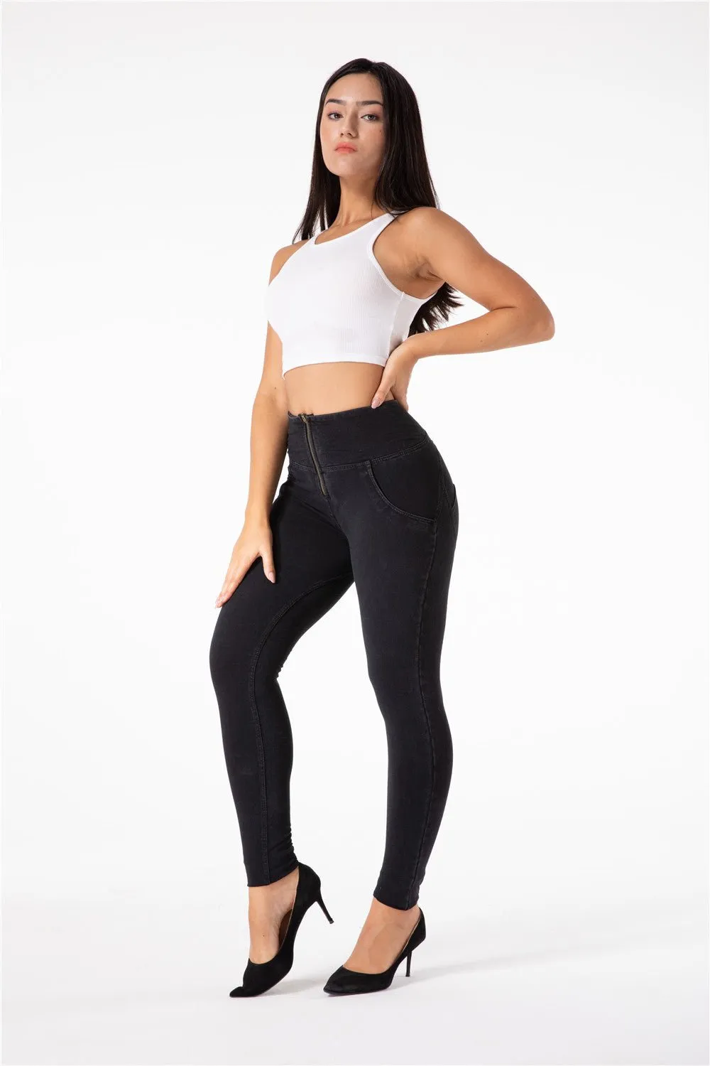 Melody Shaping Pants High Waist Black denim
