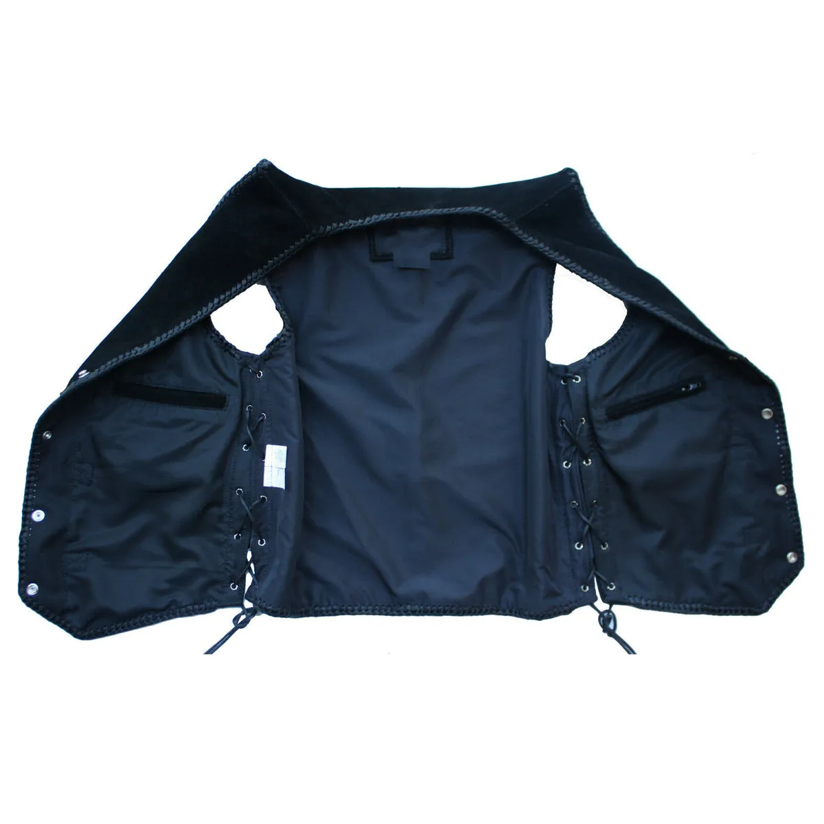 Men Western Suede Leather Vest