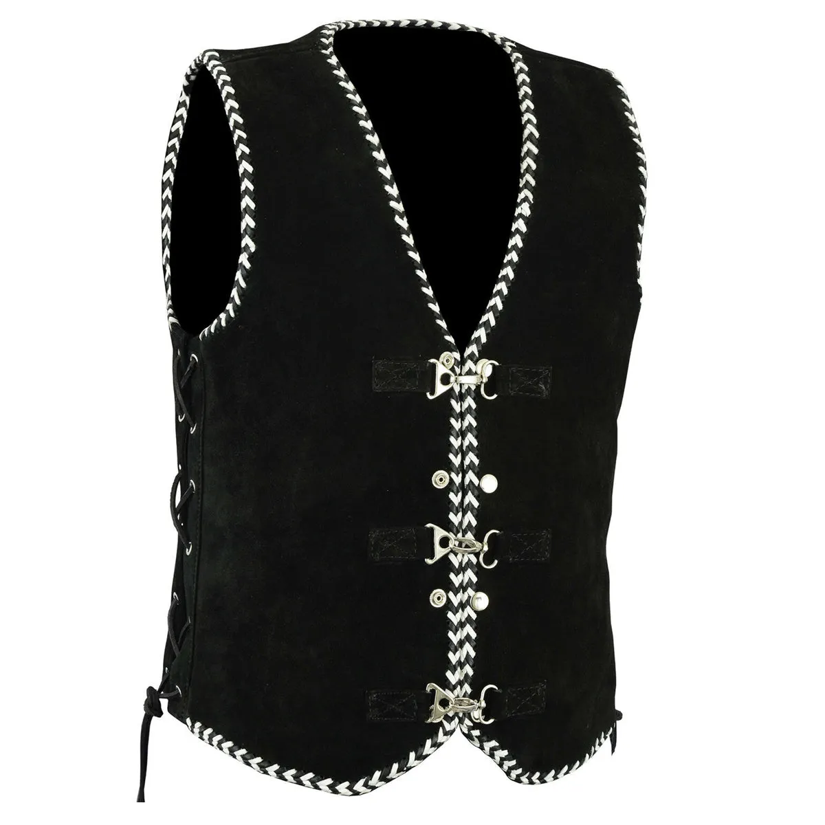 Men Western Suede Leather Vest