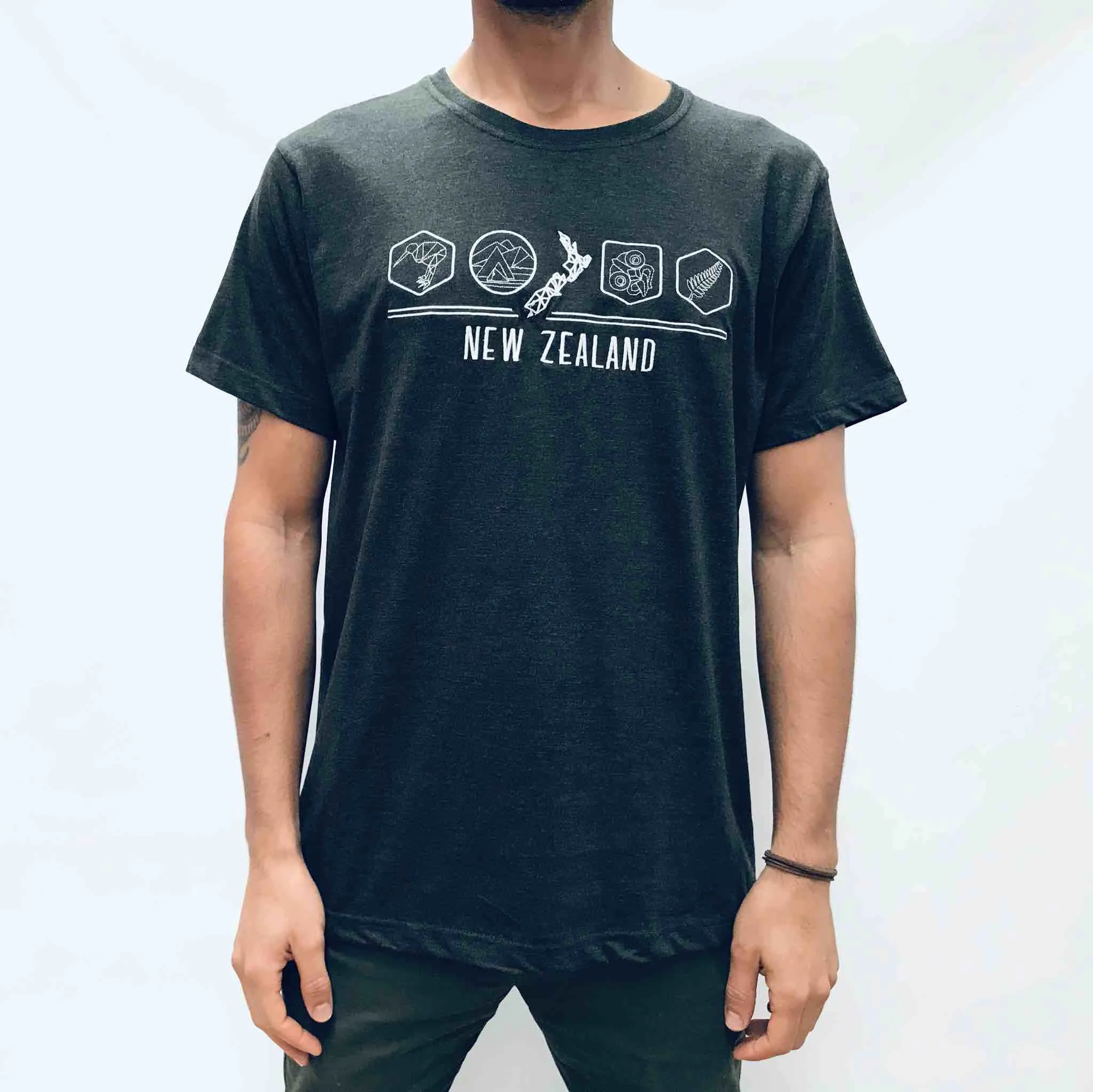 Mens New Zealand T Shirt - New Zealand Icons