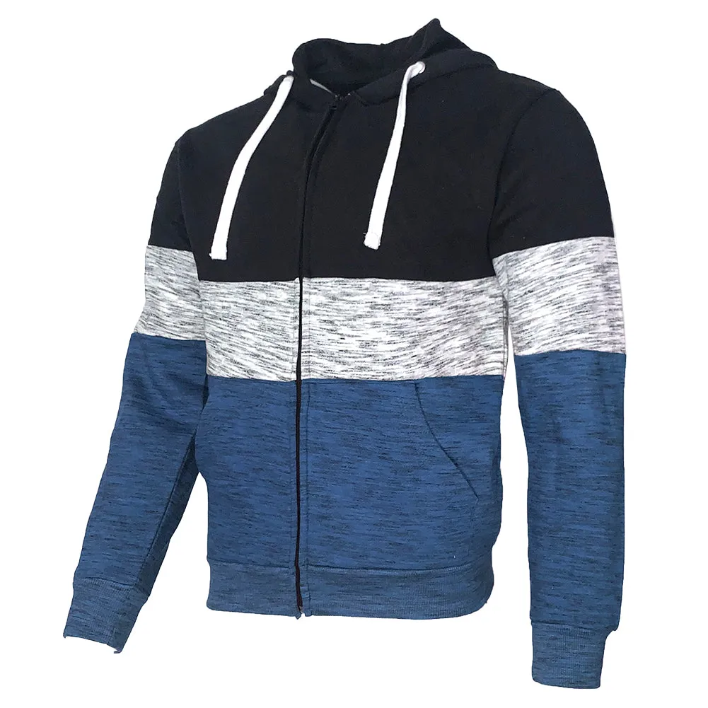Mens Sweatshirt Hoodie Jacket Zip Up Fleece Lining Casual Style Regular Fit