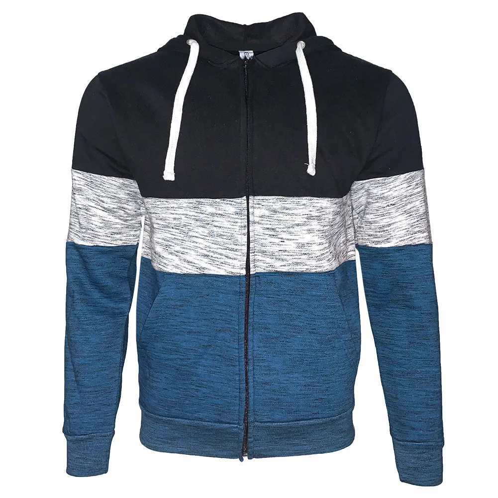Mens Sweatshirt Hoodie Jacket Zip Up Fleece Lining Casual Style Regular Fit