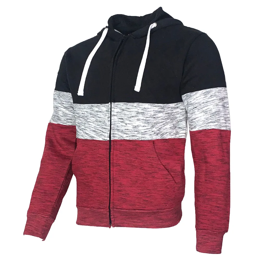 Mens Sweatshirt Hoodie Jacket Zip Up Fleece Lining Casual Style Regular Fit