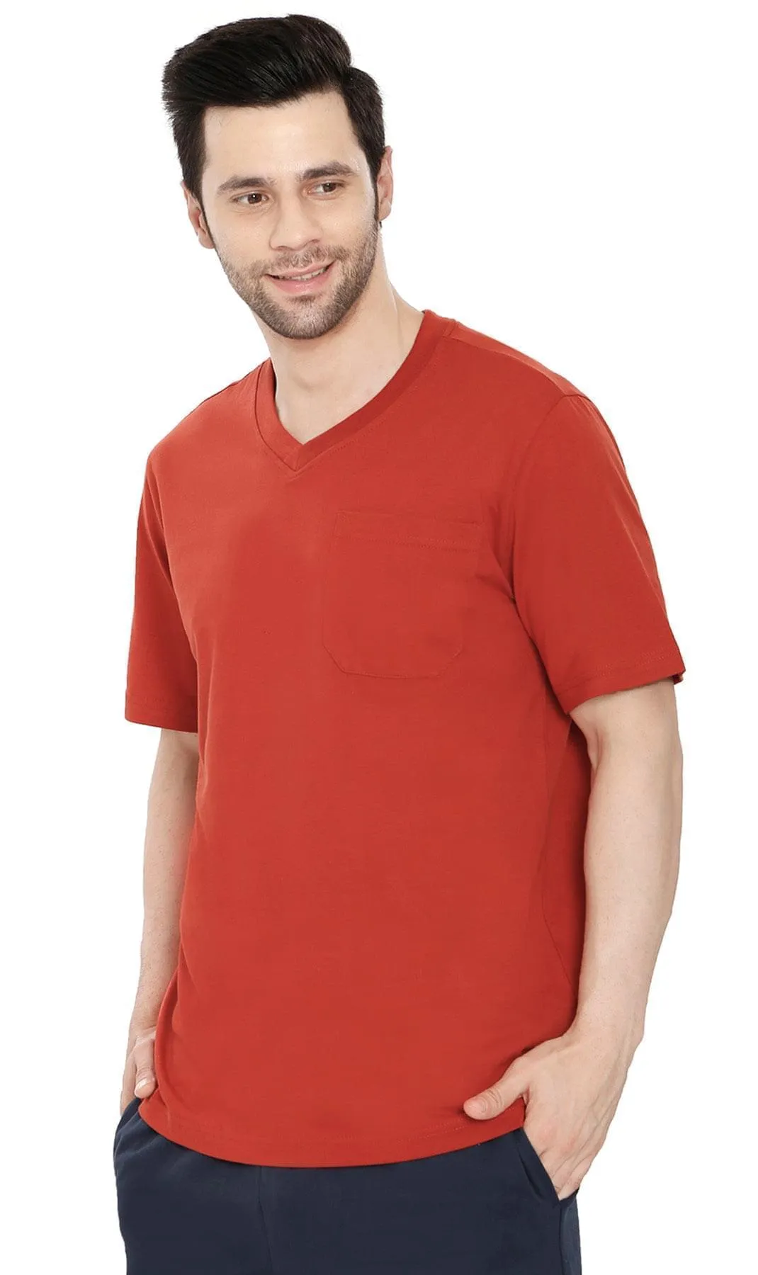 Men's V-Neck T-Shirt with Pocket – The Dressier Tee