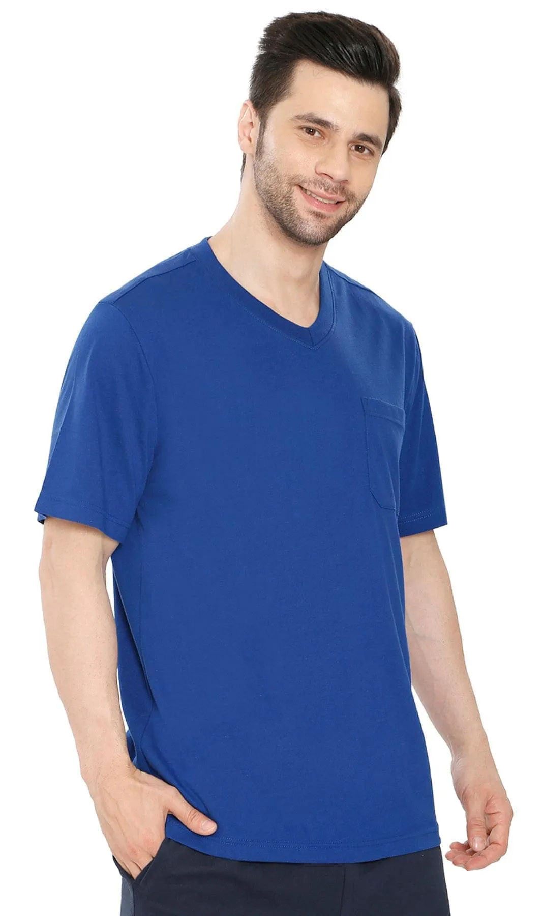 Men's V-Neck T-Shirt with Pocket – The Dressier Tee