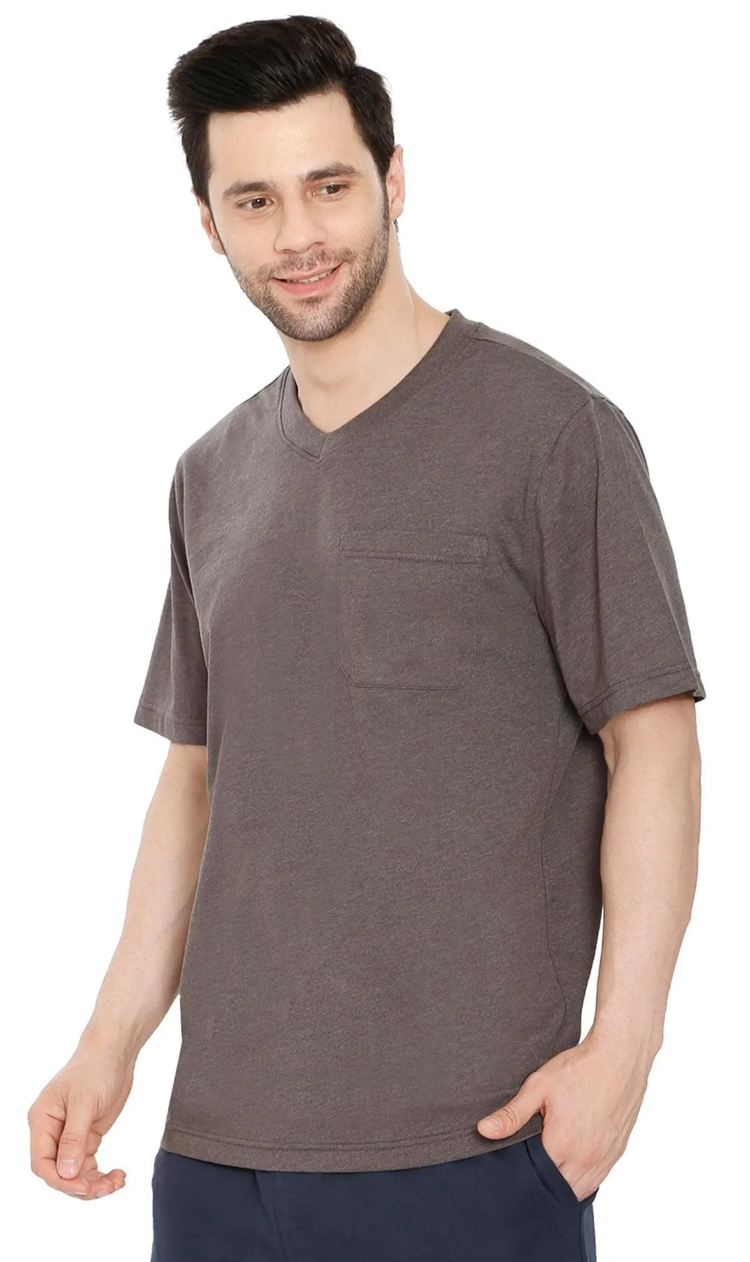 Men's V-Neck T-Shirt with Pocket – The Dressier Tee