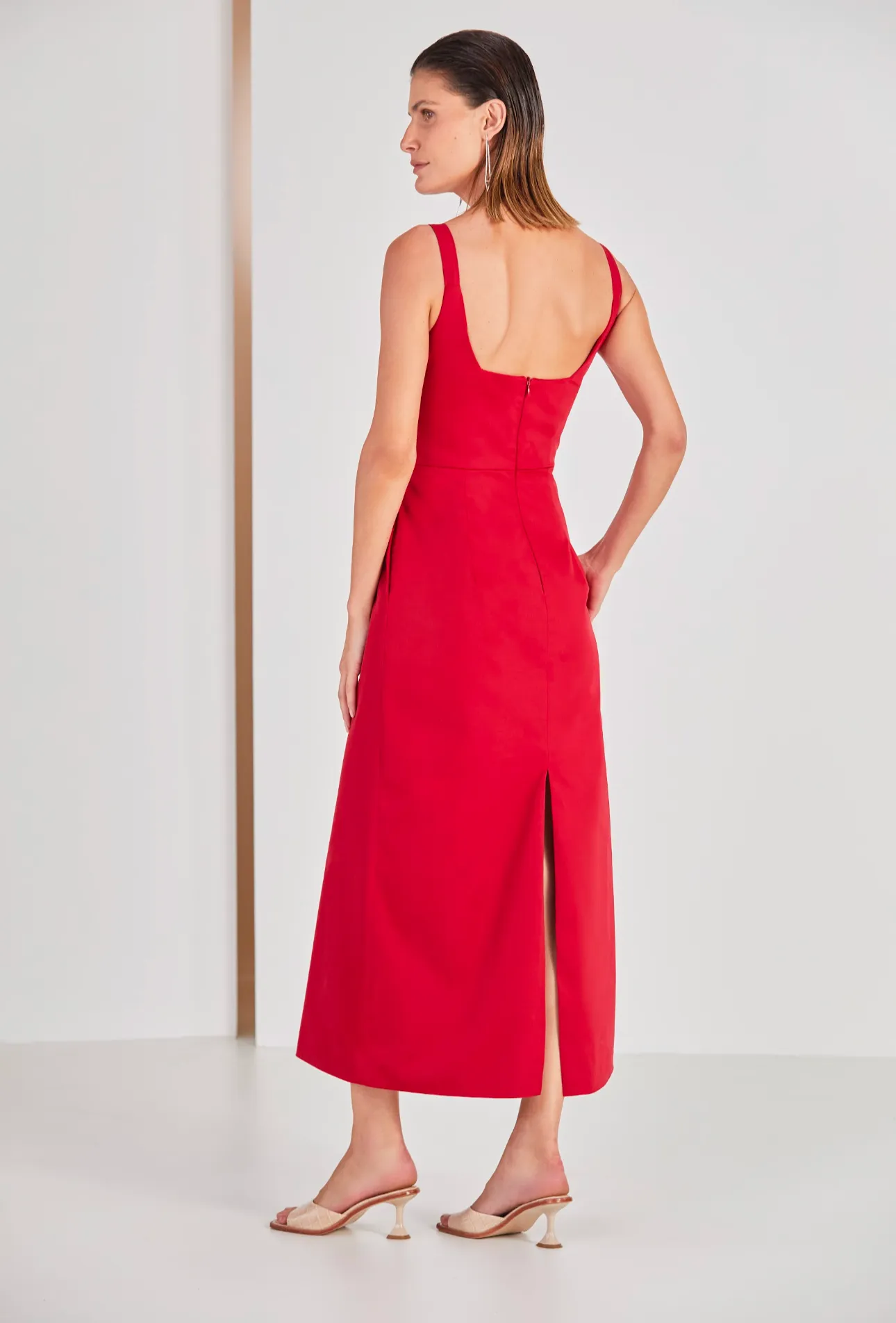 Midi Dress Back Slit