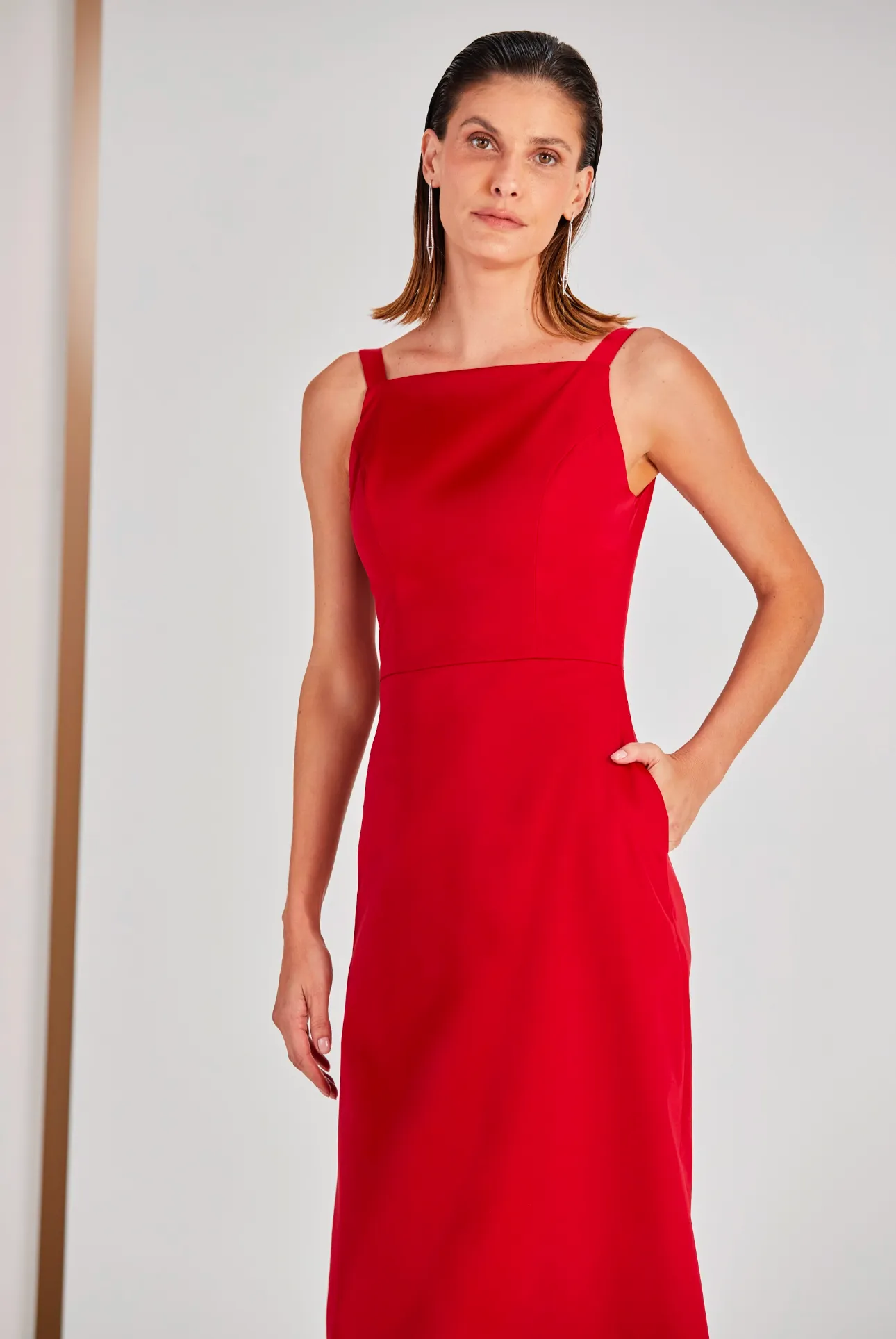 Midi Dress Back Slit