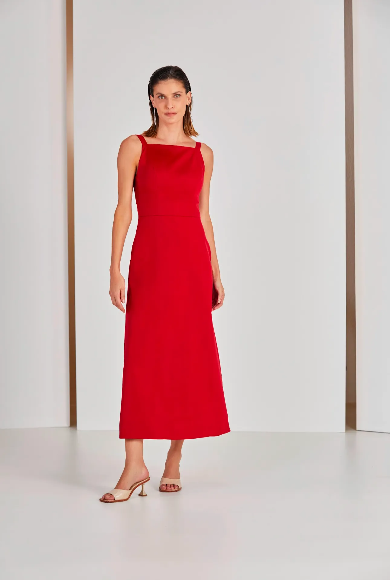 Midi Dress Back Slit