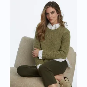 Moss Green Crew Neck Sweater
