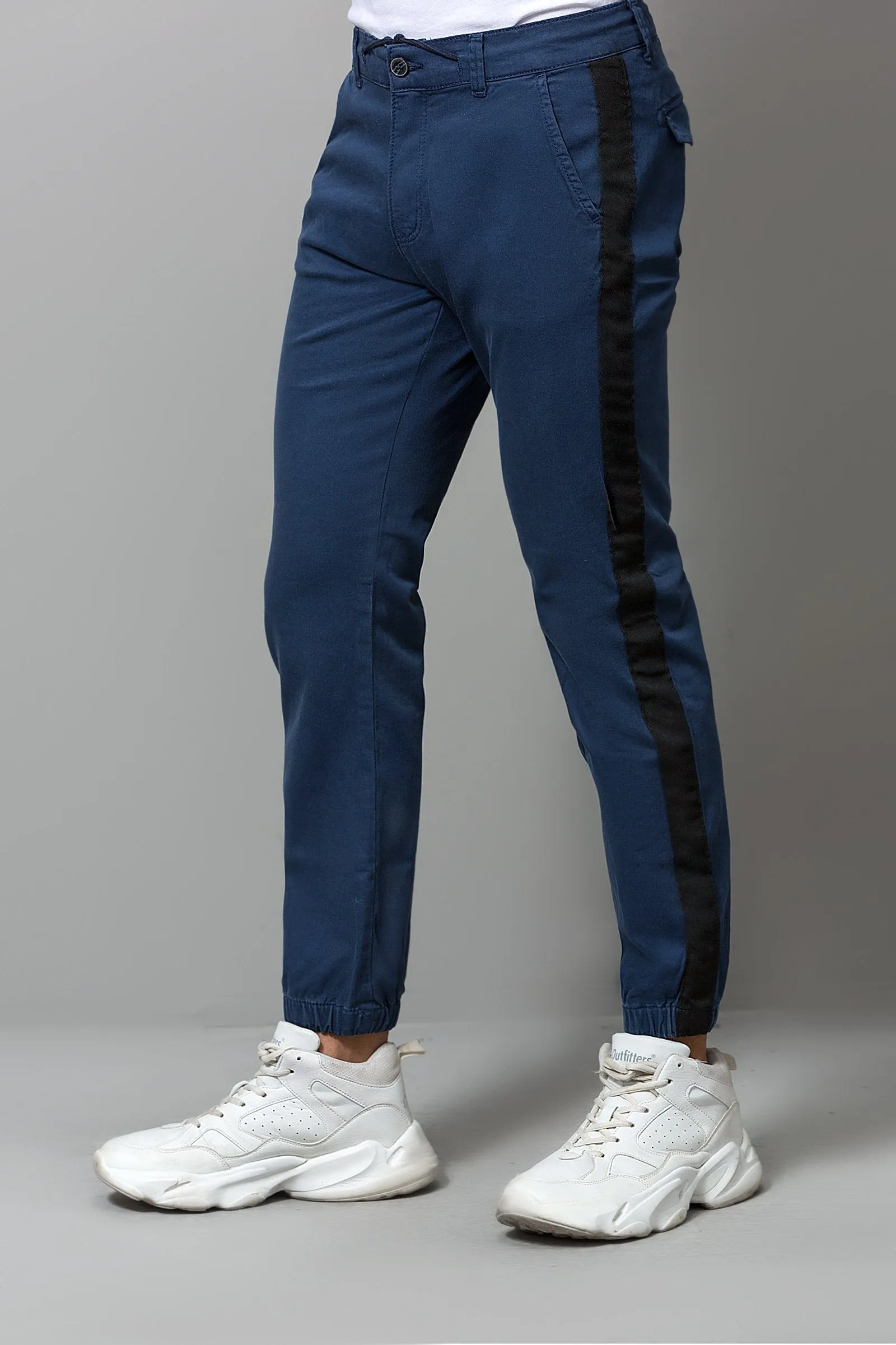 Navy STRIPE chinos