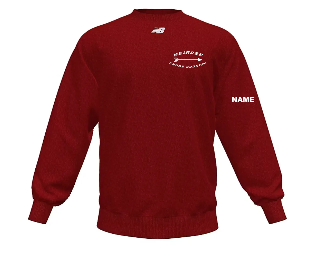 NB Unisex Crew Fleece-CAN-MELROSEXC24-TMMT718-MERCURYRED