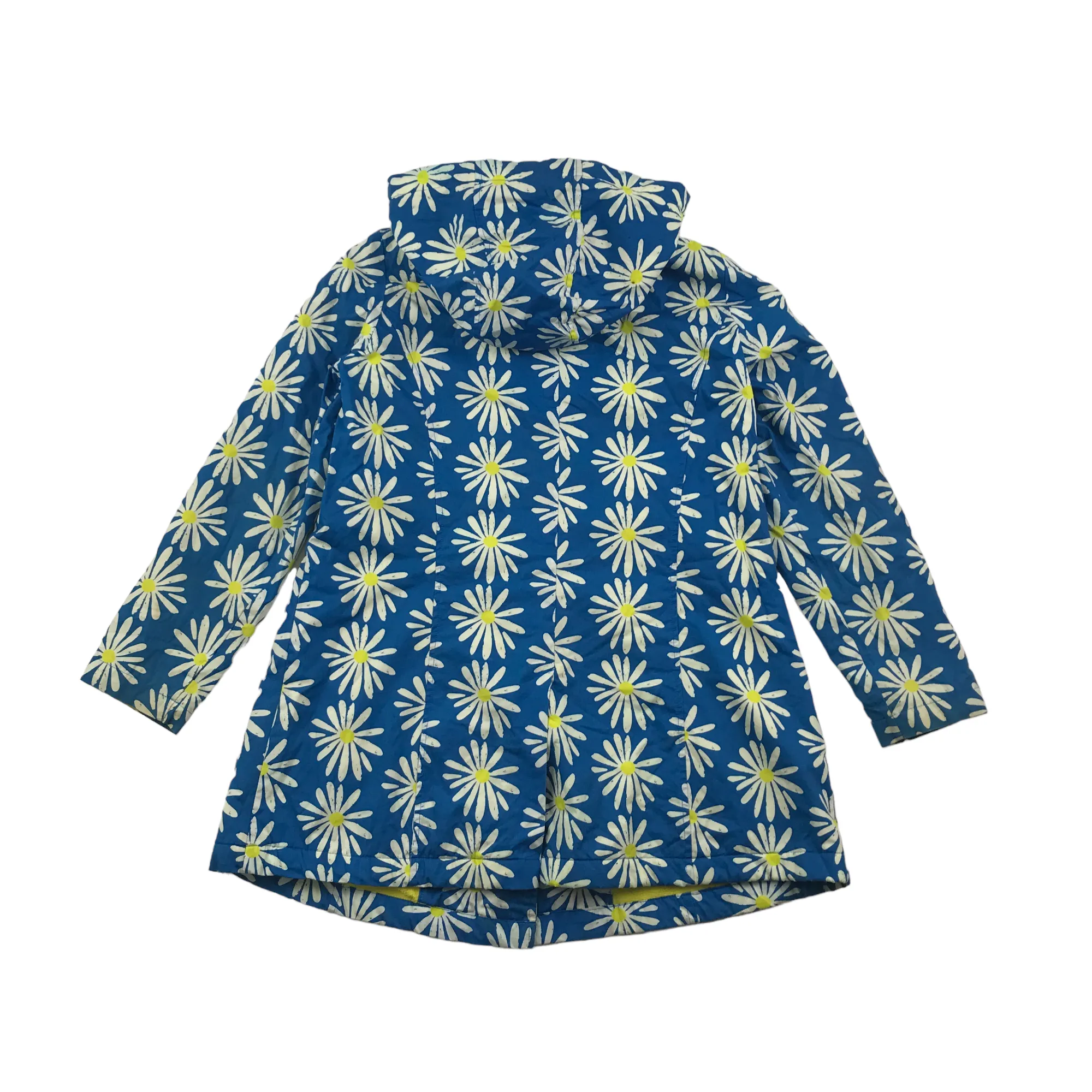 Next Blue A-line Daisies Waterproof Jacket with Fleece Lining Age 11