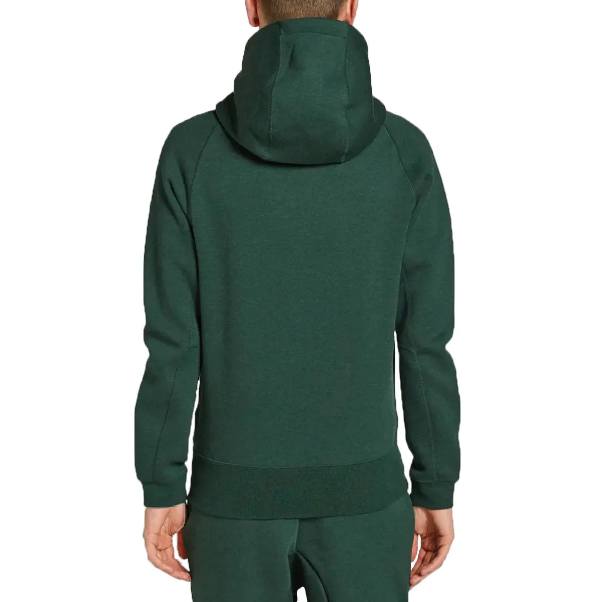 Nike Men's Sportswear Tech Fleece AW77 Full Zip Hoodie Gorge Green-Heather