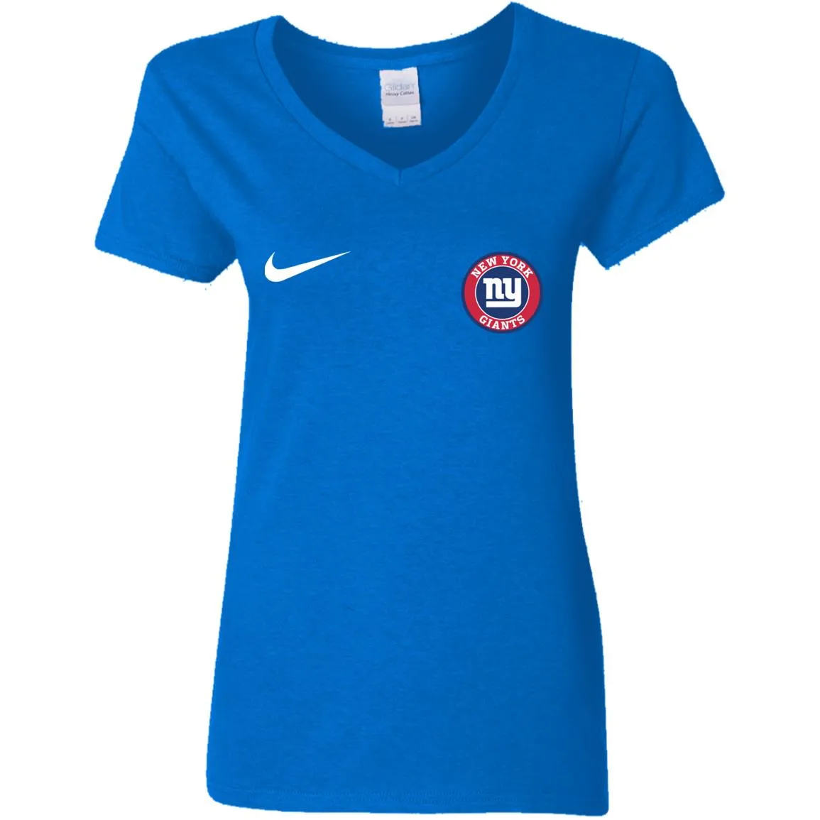 Nike New York Giants Nfl Football Women V-Neck T-Shirt