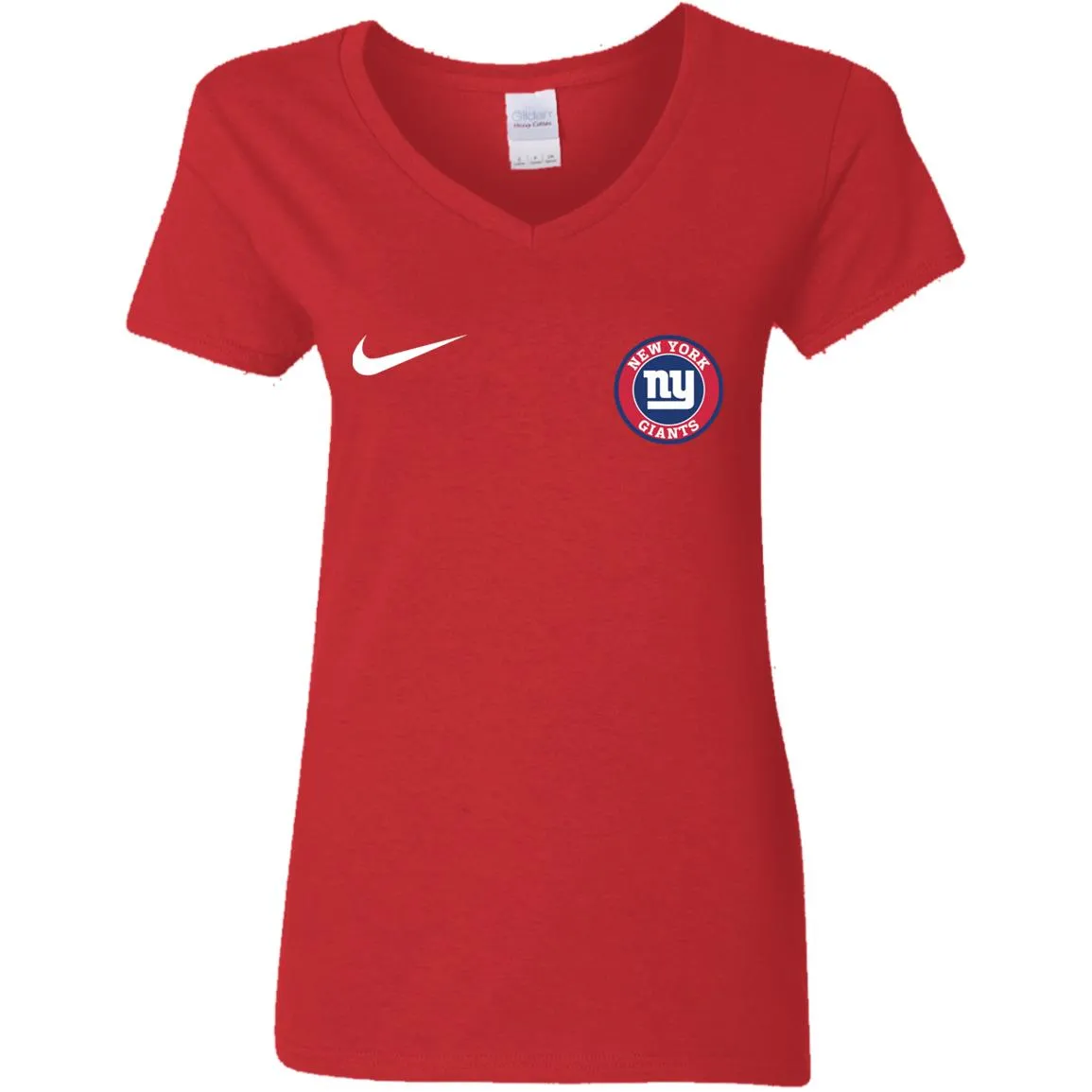Nike New York Giants Nfl Football Women V-Neck T-Shirt