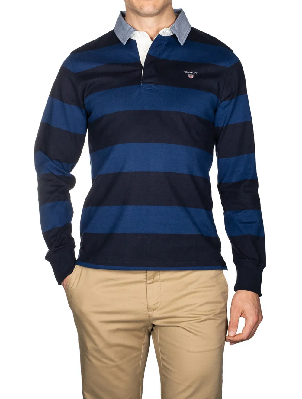 Original Barstripe Heavy Rugger Deep Blue