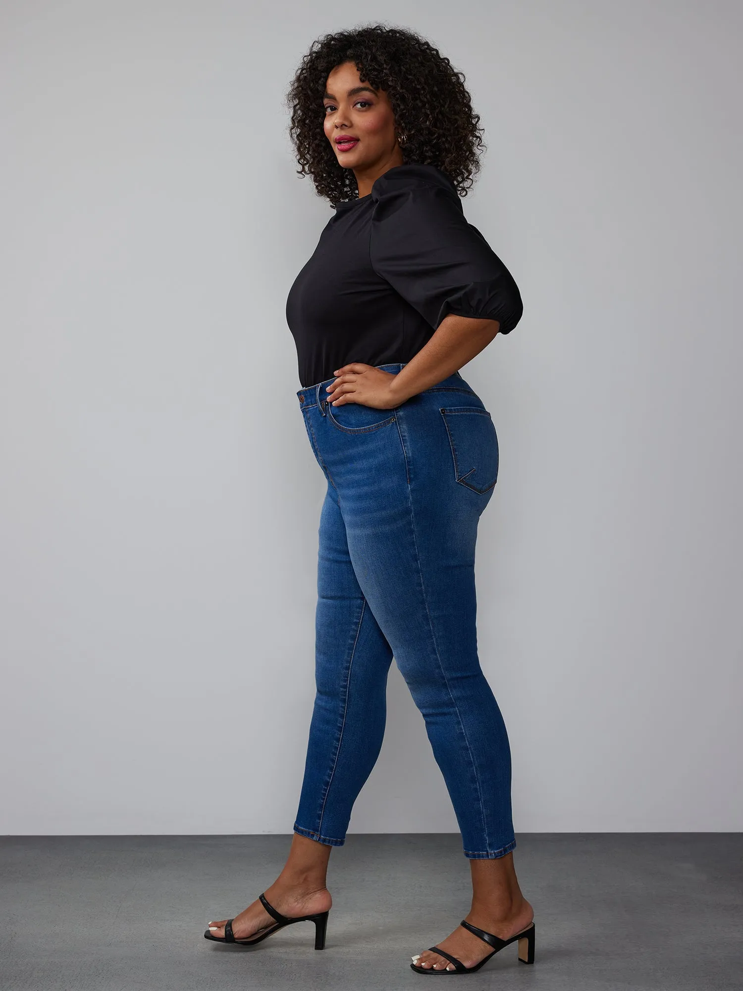 Plus Curvy High Rise Skinny Jeans
