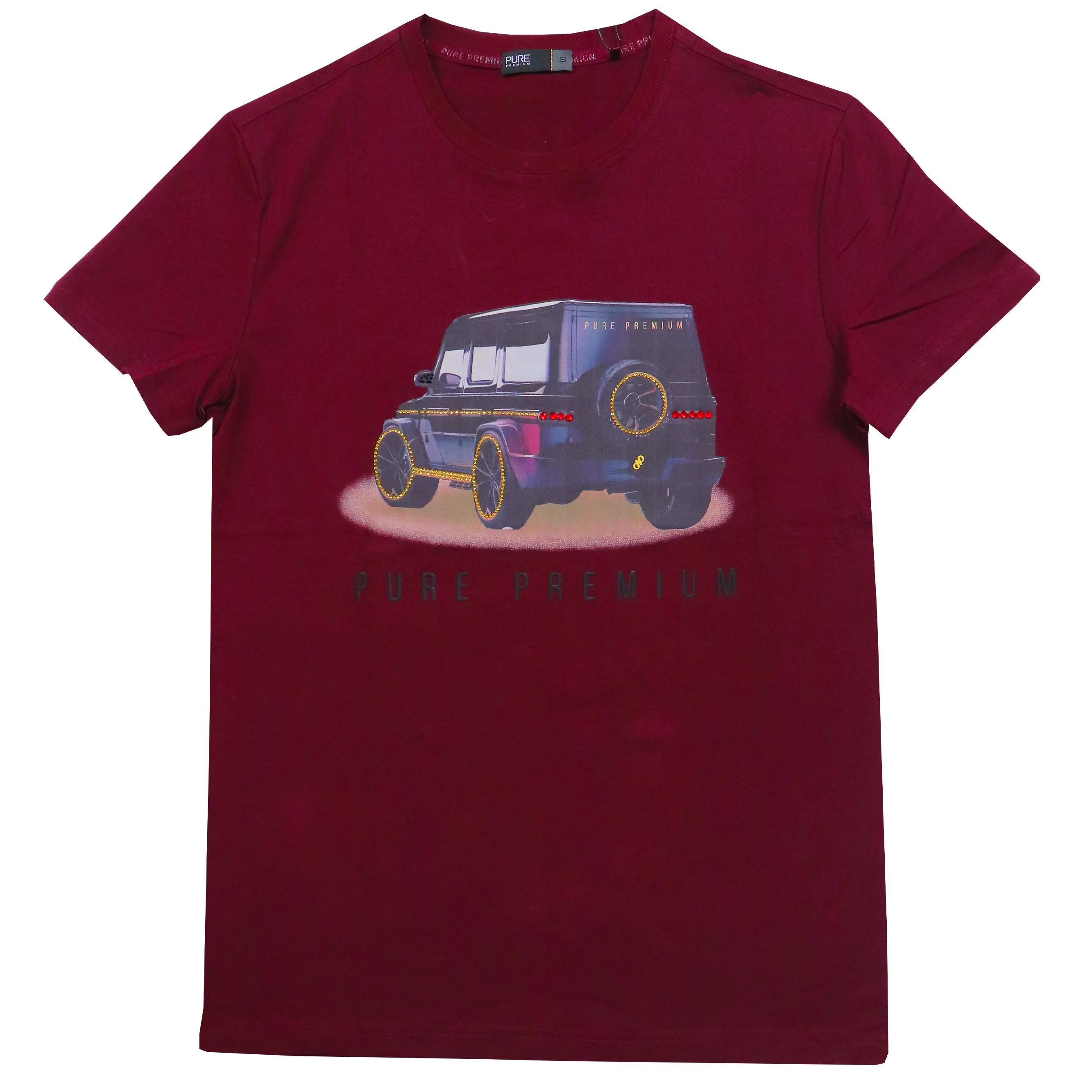 Pure Premium Carro Burgandy T Shirt