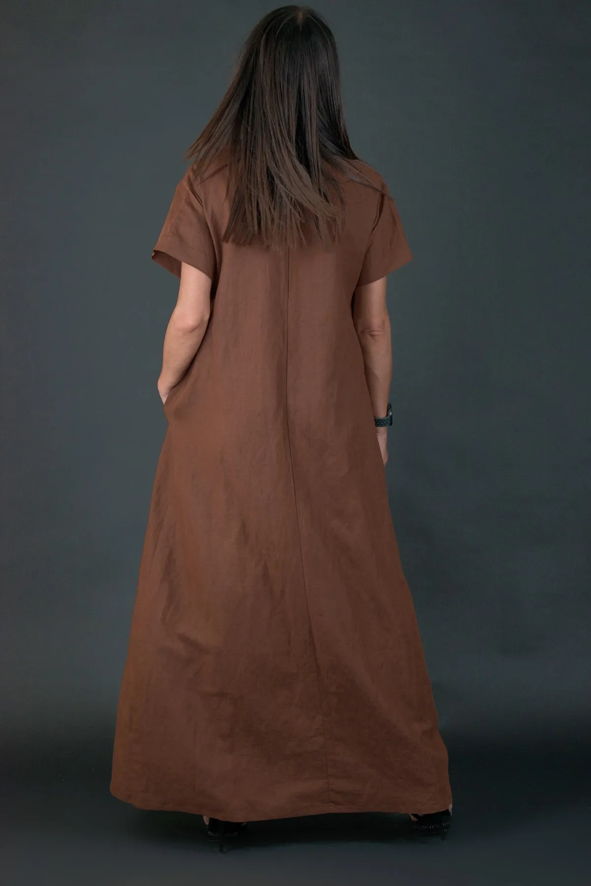 RENEE Long Linen summer Dress