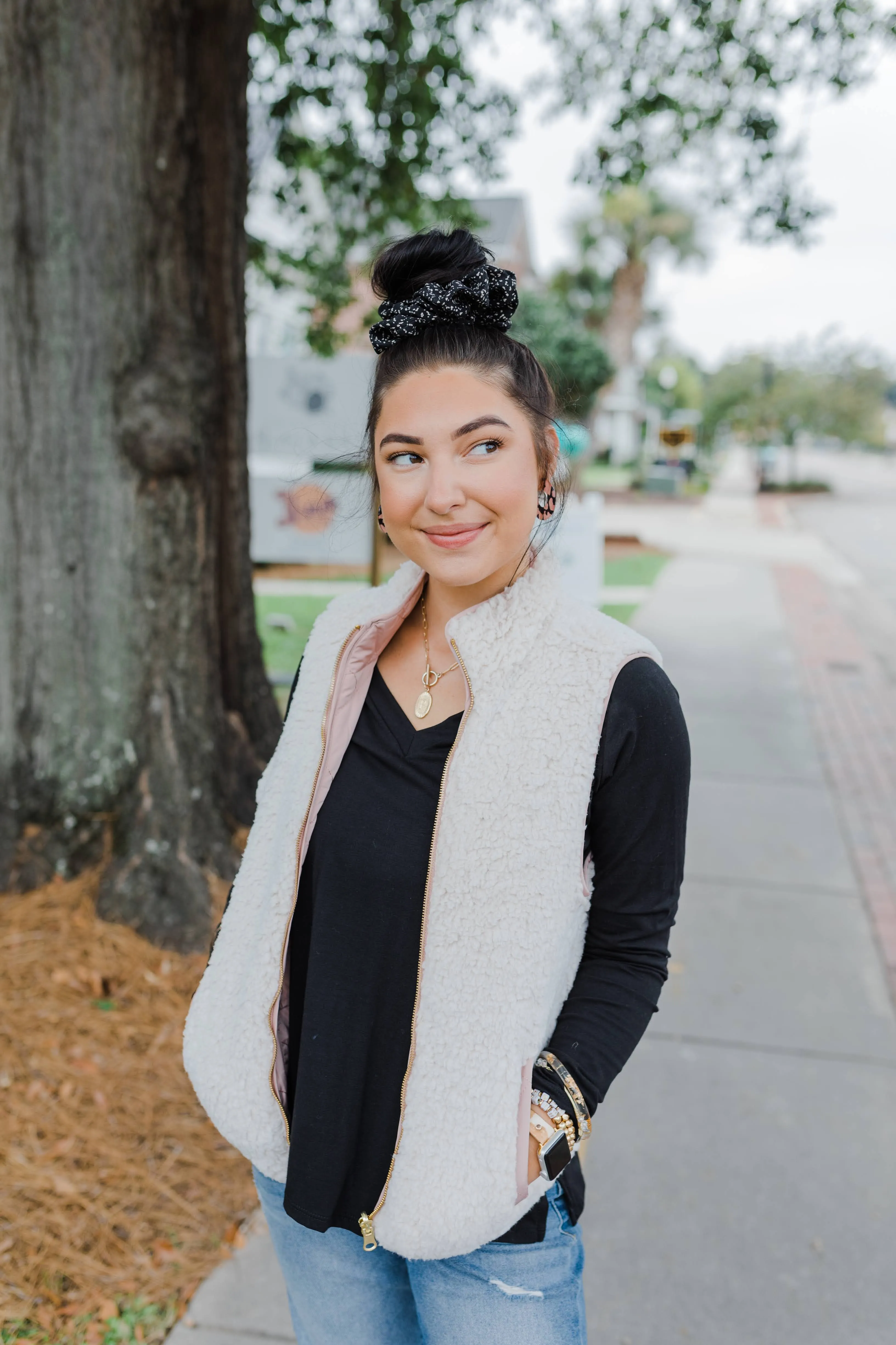 Reversible Faux Fur Padded Vest