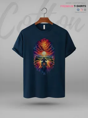 Rider Sunset Harley Davidson Robe High Quality In Cheapest Price Men's T-Shirt