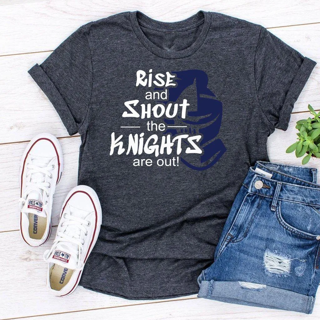 Rise And Shout The Knights Are Out School Pride Spirit Shirt