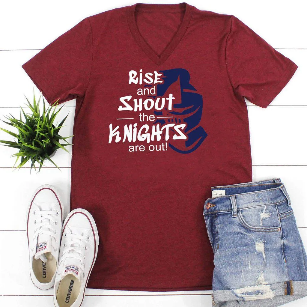 Rise And Shout The Knights Are Out School Pride Spirit Shirt
