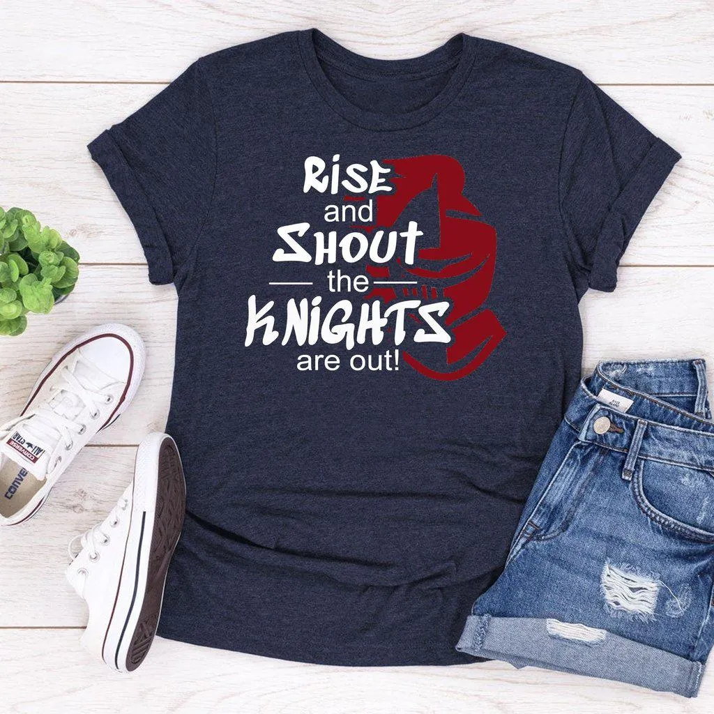 Rise And Shout The Knights Are Out School Pride Spirit Shirt
