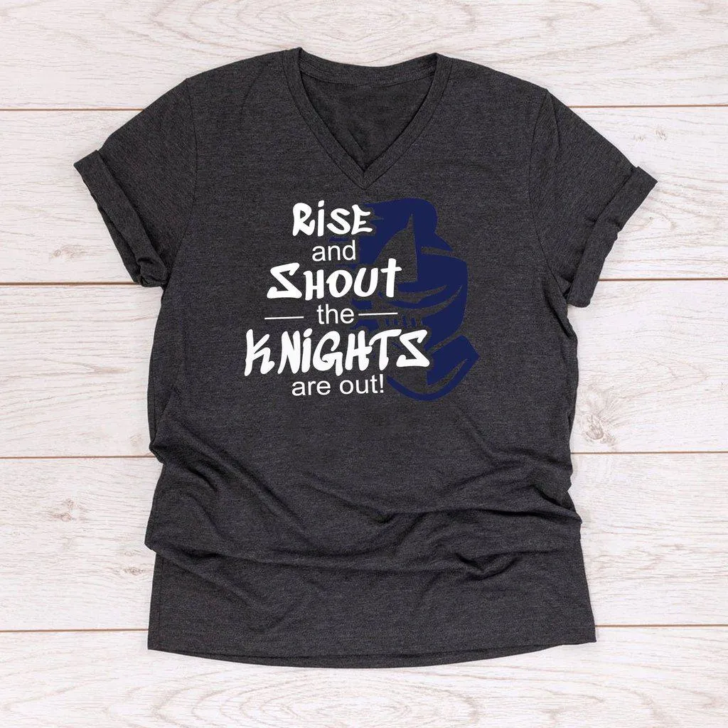 Rise And Shout The Knights Are Out School Pride Spirit Shirt