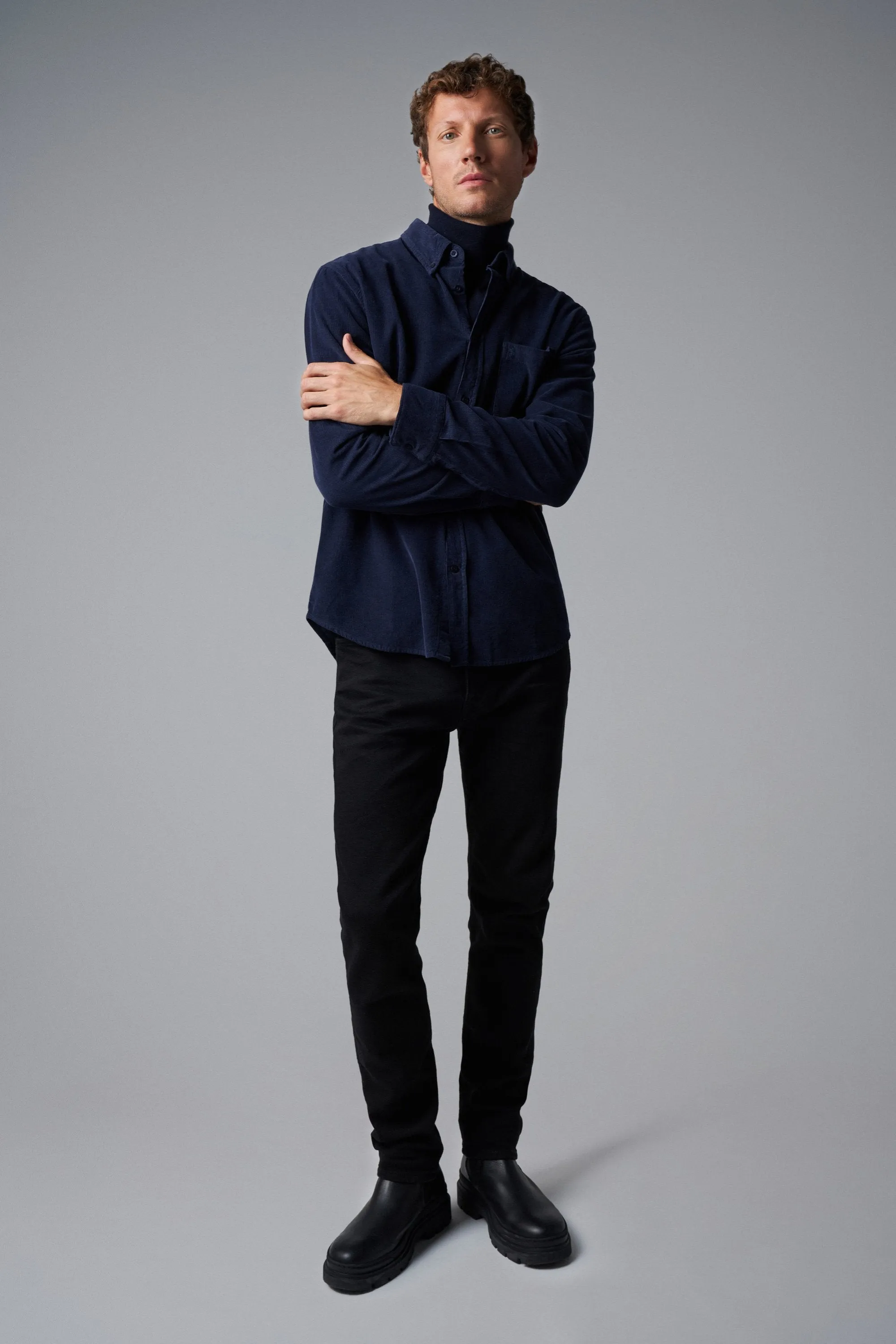 Salsa Corduroy Shirt Navy