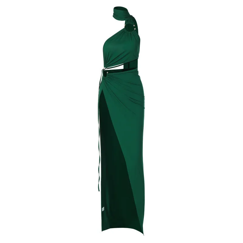 Sheila Hollow Out Strapless Backless Maxi Dress
