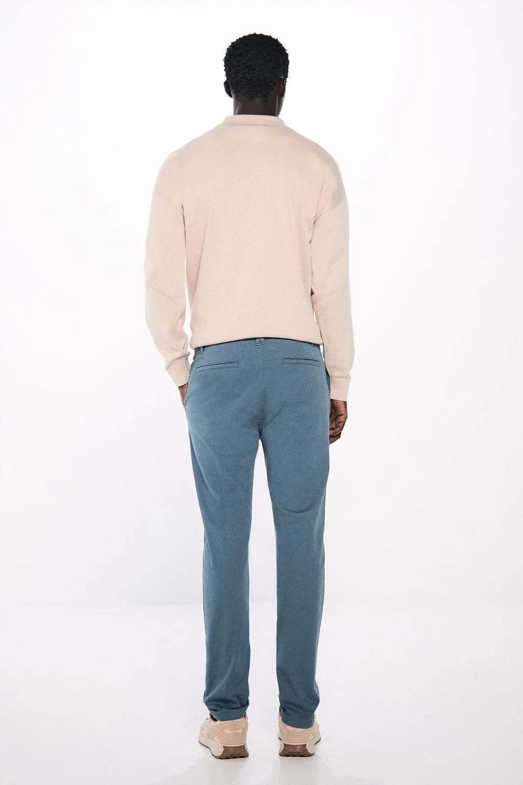 Skinny Fit Chinos Pants - Blue