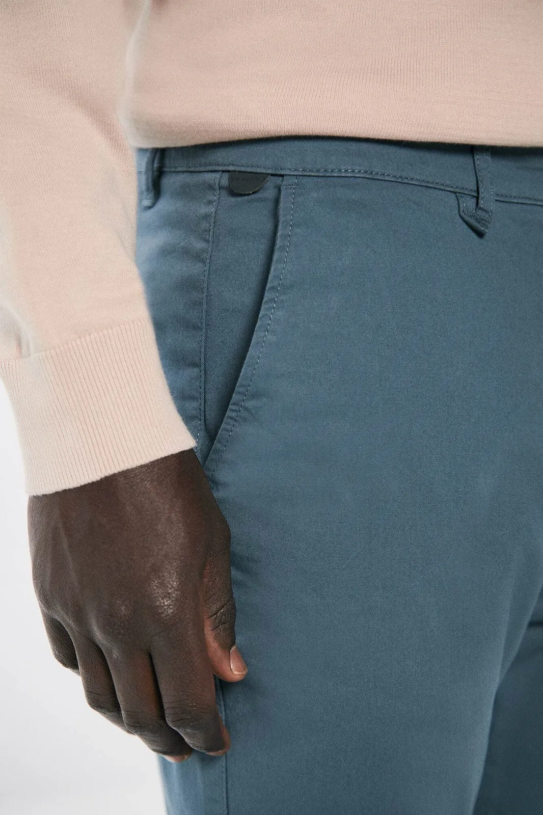 Skinny Fit Chinos Pants - Blue