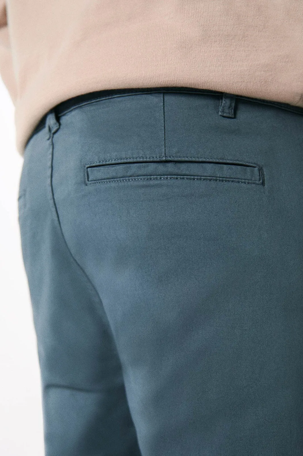 Skinny Fit Chinos Pants - Blue