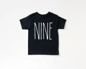 Skinny Nine Birthday Shirt - Kids Tee