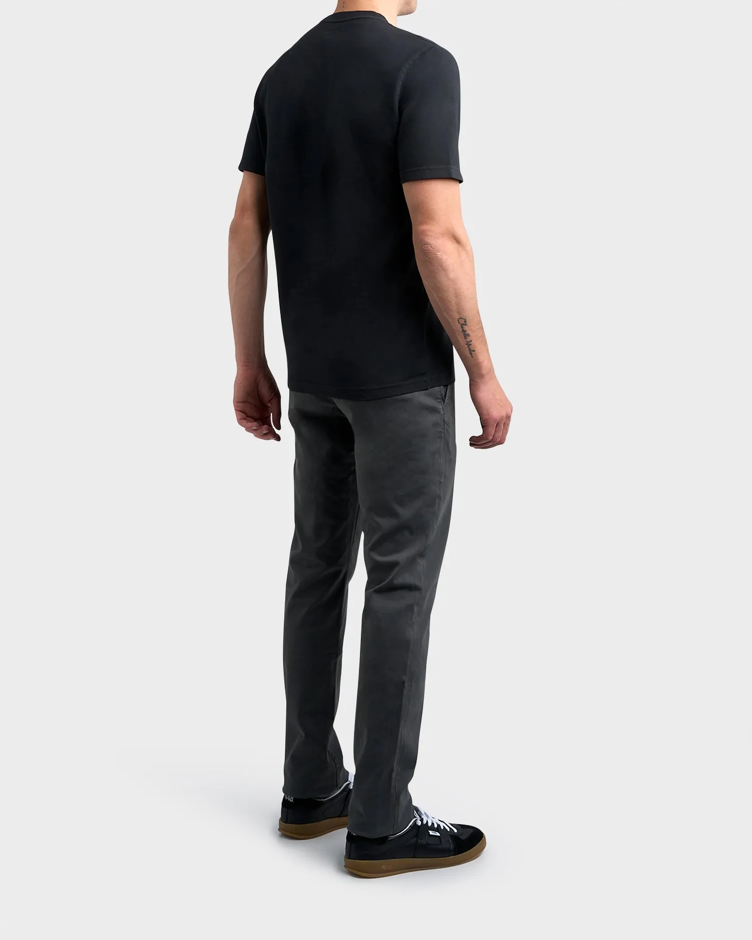 Slate Grey Cotton Lyocell Chinos