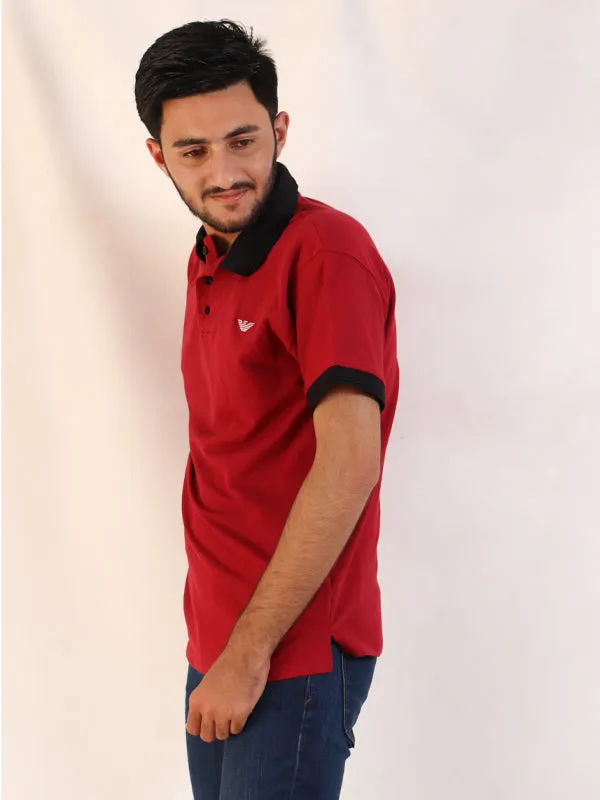 SN Men's Polo T-Shirt Red
