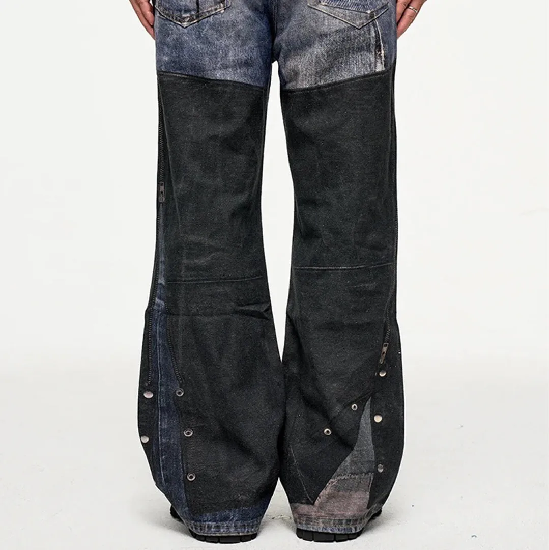 Stone Print Denim Jeans
