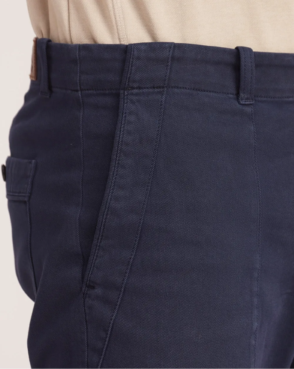 Straight Fit Garment Dyed Outdoor Chinos - Navy