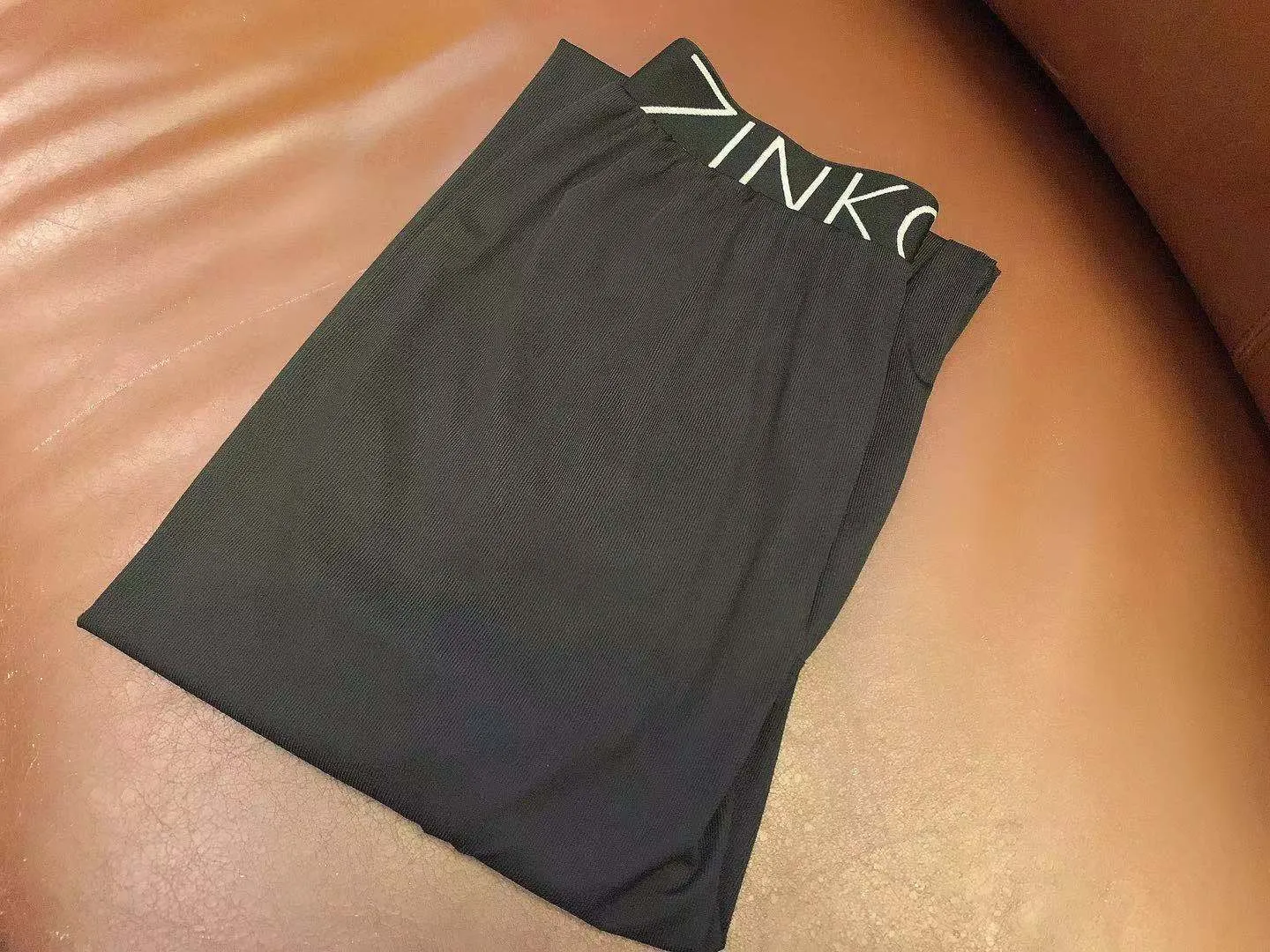 Summer Alphabets High Waist Wide Leg Pants Ice Silk Women Drape Slim Look Straight Floor Length Pants