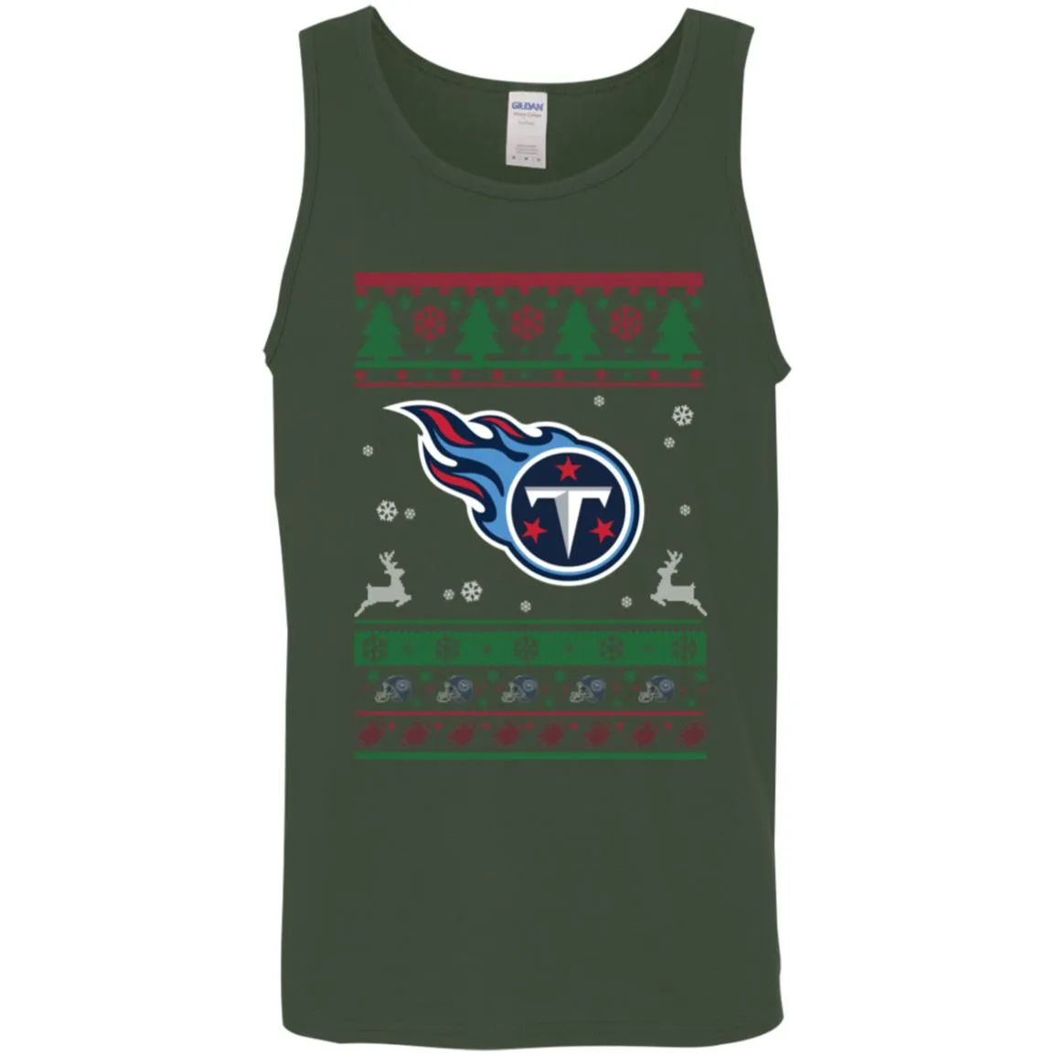 Tennessee Titans Logo Football Teams Ugly Christmas Sweater Men Tank Top